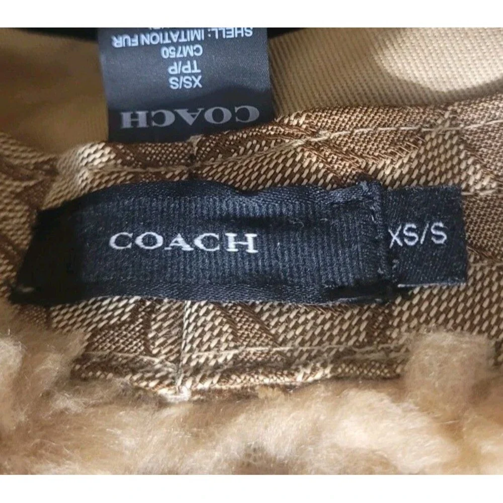 Coach Sherpa Bucket Hat Womens CM750 Caramel XXS